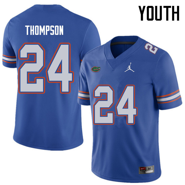 Jordan Brand Youth #24 Mark Thompson Florida Gators College Football Jerseys Sale-Royal